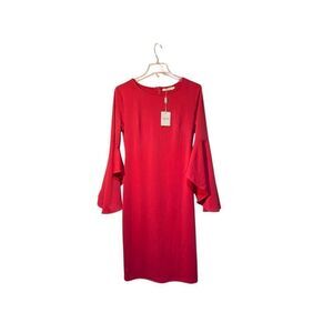 NWT Haute women’s Barbie, pink bell sleeve dress size small
